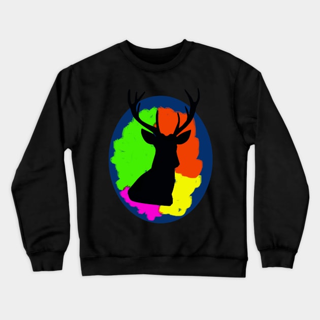 deer Crewneck Sweatshirt by Shreedigital 